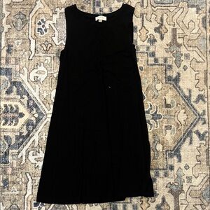 LOFT Classic Black Midi Dress